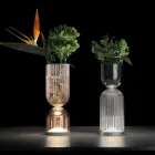 Table Lamp / Vase in Polymethylmethacrylate in 2 Colors - Lucis Viadurini