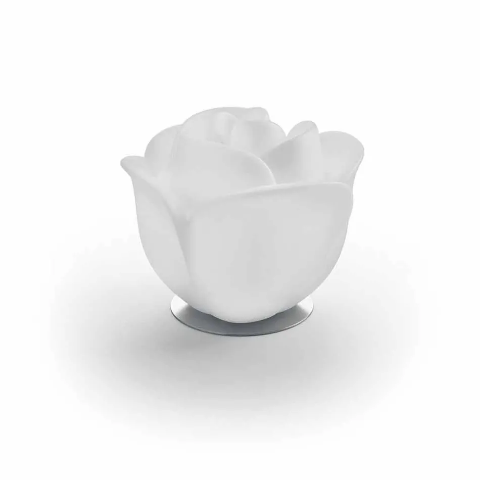 Rose Shaped Table Lamp with Induction RGBW Led - Baby Love by Myyour Viadurini