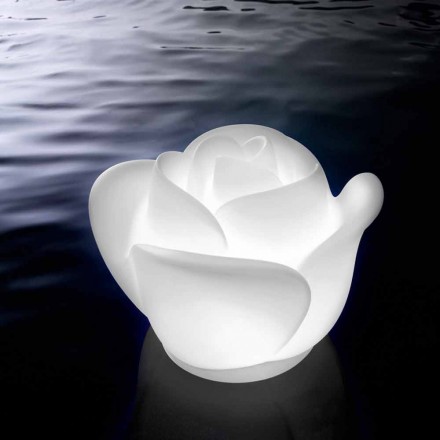 Rose Shaped Table Lamp with Induction RGBW Led - Baby Love by Myyour Viadurini