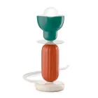 High Ceramic Table Lamp in 2 Colors Made in Italy - Berimbau Viadurini