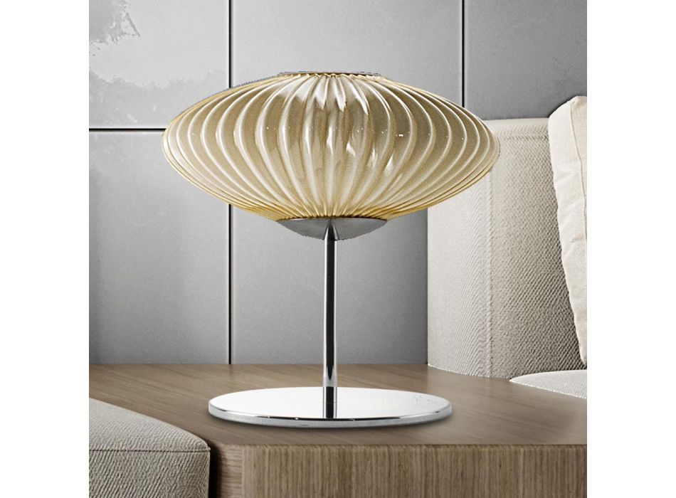 Artisan Table Lamp in Hand Blown Glass in Venice - Dafne Viadurini