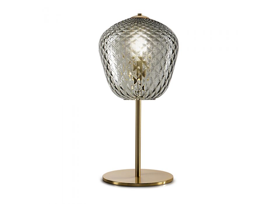 Handcrafted Venetian Blown Glass Table Lamp - Dalia Balloton Viadurini