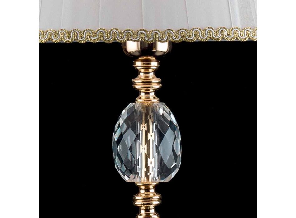 Classic glass table lamp in glass and glass Belle, made in Italy Viadurini
