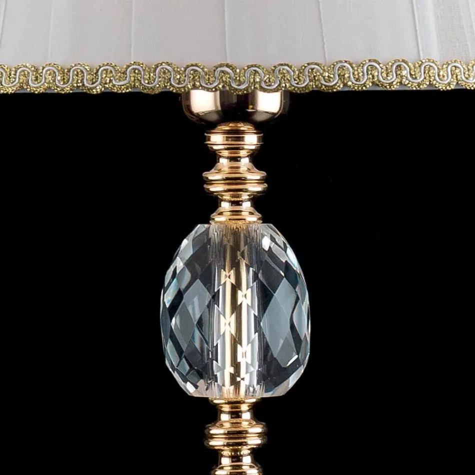 Classic glass table lamp in glass and glass Belle, made in Italy Viadurini
