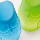 Slide Bubo colored table lamp of owl design made in Italy Viadurini