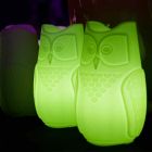 Slide Bubo colored table lamp of owl design made in Italy Viadurini