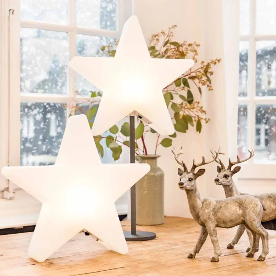 Modern Design Star Table Lamp with or without Pedestal - Littlestar Viadurini