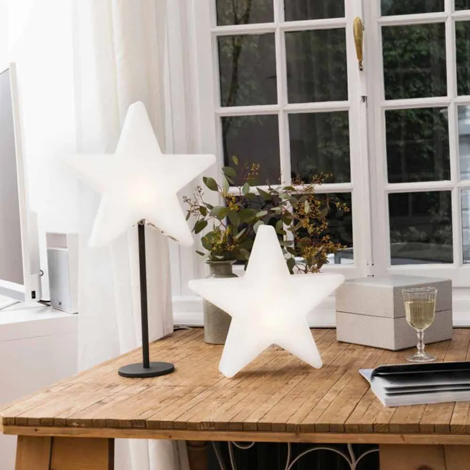 Modern Design Star Table Lamp with or without Pedestal - Littlestar Viadurini