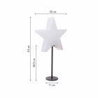 Modern Design Star Table Lamp with or without Pedestal - Littlestar Viadurini