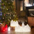 Design Table Lamp with White or Red Led Houses Design Slide - Kuusi Viadurini