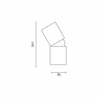 Modern design ceramic table lamp made in Italy Asia Viadurini