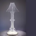 Aurel Plexiglass Table Lamp in Two Sizes Made in Italy Viadurini