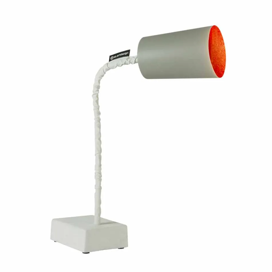Table lamp In-es.artdesign Paint T2 flexible concrete stem Viadurini