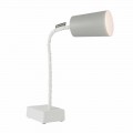 Table lamp In-es.artdesign Paint T2 flexible concrete stem