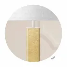 Metal Table Lamp with Fabric Lampshade Made in Italy - Jump Viadurini