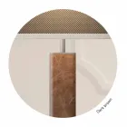 Metal Table Lamp with Fabric Lampshade Made in Italy - Jump Viadurini