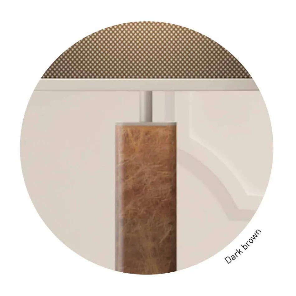 Metal Table Lamp with Fabric Lampshade Made in Italy - Jump Viadurini