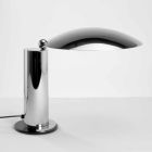 Table Lamp in Chrome or Black Metal with LED Made in Italy - Orlando Viadurini