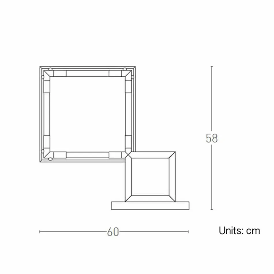 Table Lamp in Brass and Resin with Marble Base Made in Italy - Quizza Viadurini