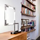 Table Lamp in Brass and Resin with Marble Base Made in Italy - Quizza Viadurini