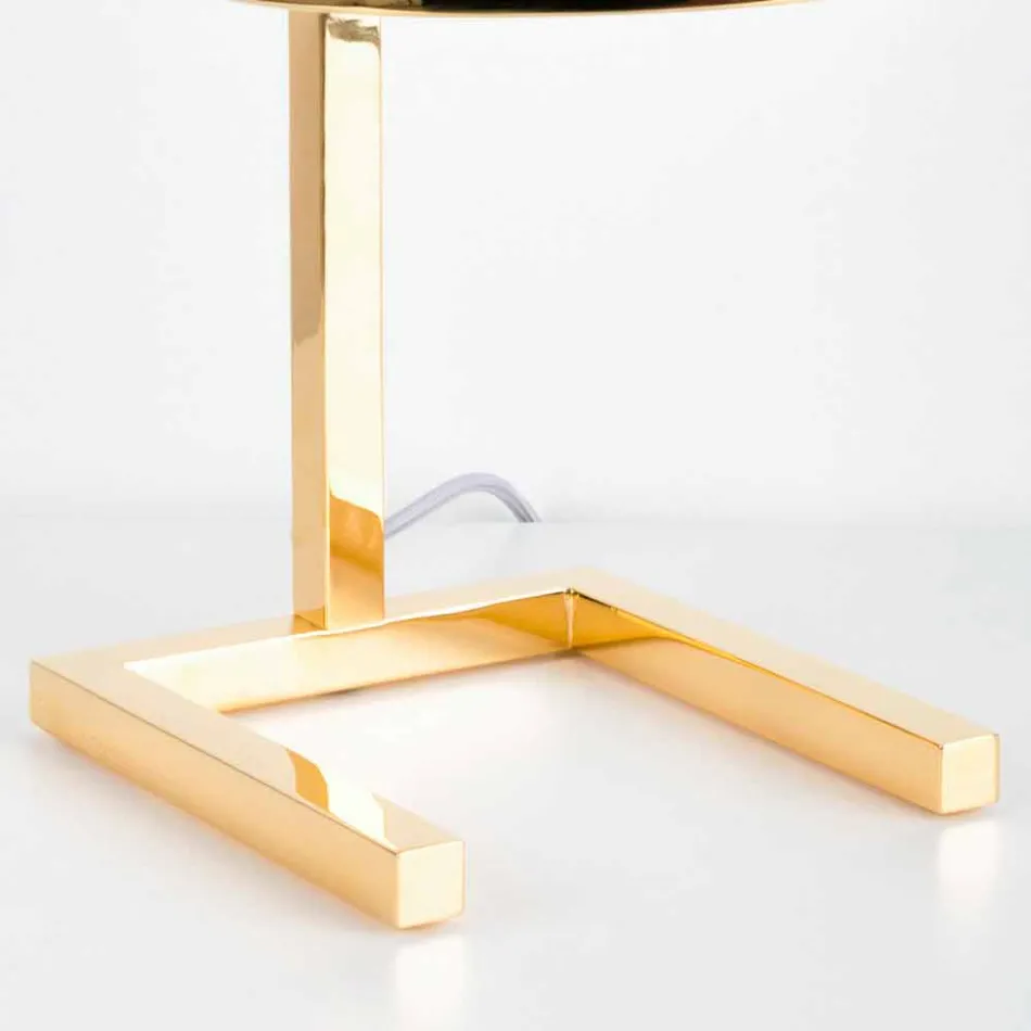 Table Lamp in Brass with Gold or Palladium Finish Made in Italy - Adana Viadurini
