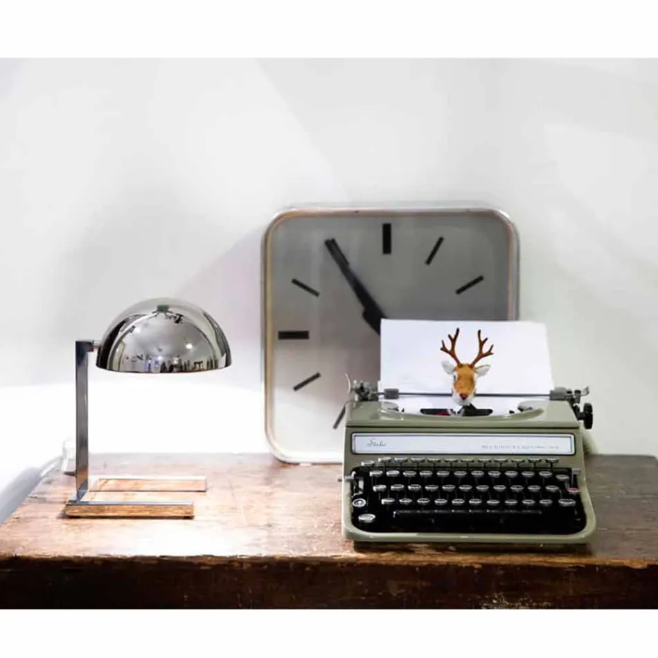 Table Lamp in Brass with Gold or Palladium Finish Made in Italy - Adana Viadurini