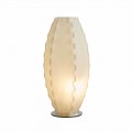 Table lamp in sandylex pearl made in Italy Gisele, diameter 27 cm