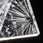 Table Lamp Led Crystal Acrylic Folded Laser Decor - Possett Viadurini