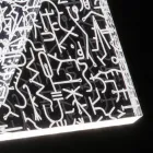 Table Lamp Led Crystal Acrylic Folded Laser Decor - Possett Viadurini