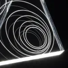 Table Lamp Led Crystal Acrylic Folded Laser Decor - Possett Viadurini