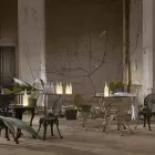 Led Table Lamp in White Frosted Glass Modern Design - Bottle Viadurini