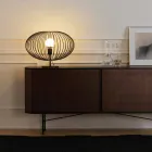 Modern table lamp in painted steel, Ø48xH35 cm, Gabriella Viadurini