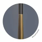 Modern Table Lamp in Metal, Wood and Organza Made in Italy - Boom Viadurini