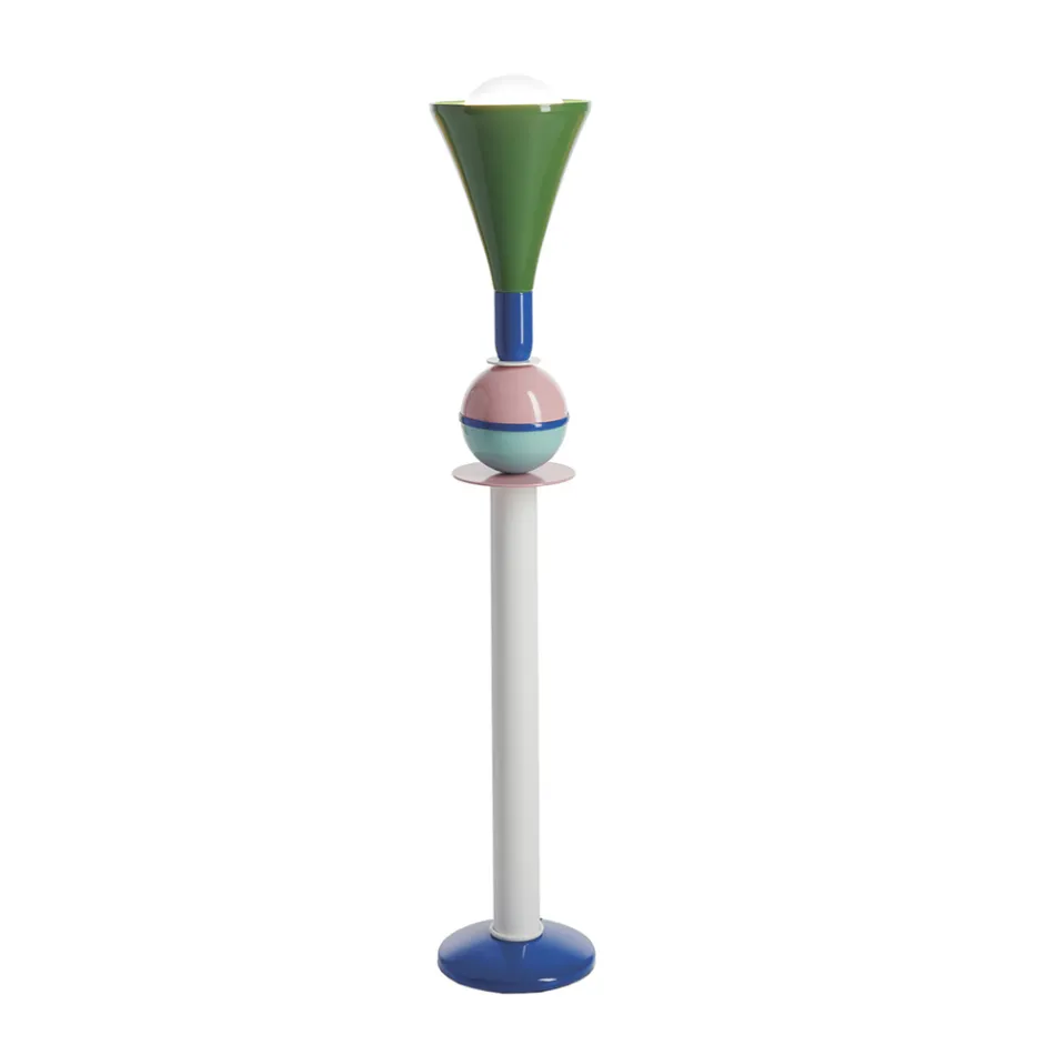 Slide Carmen multicolored aluminum table lamp, made in Italy Viadurini