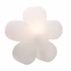 Modern Design Flower Table or Floor Lamp in White Plastic - Fiorestar Viadurini