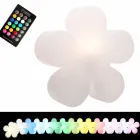 Modern Design Flower Table or Floor Lamp in White Plastic - Fiorestar Viadurini