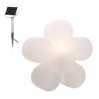 Modern Design Flower Table or Floor Lamp in White Plastic - Fiorestar Viadurini