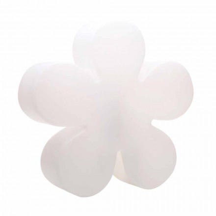 Modern Design Flower Table or Floor Lamp in White Plastic - Fiorestar Viadurini