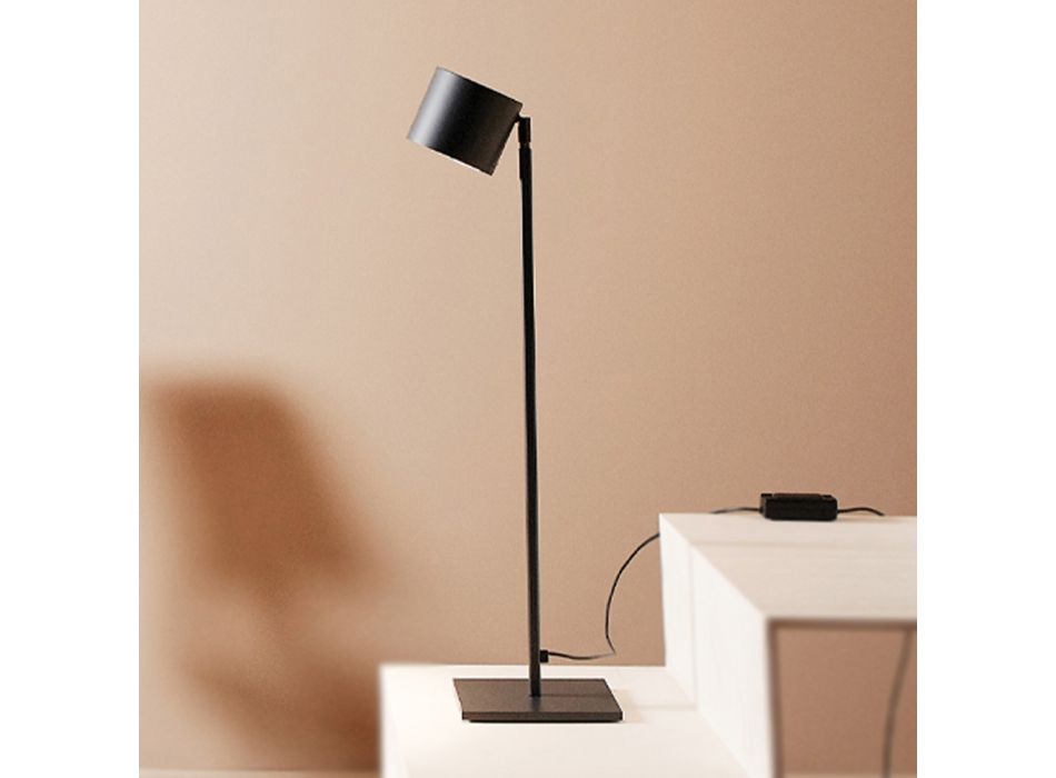 Adjustable Table Lamp in Iron and Aluminum Made in Italy - Delhi