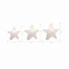 Polyethylene Solar or LED Star Design Table Lamp - Ringostar Viadurini