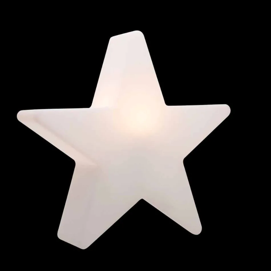 Polyethylene Solar or LED Star Design Table Lamp - Ringostar Viadurini