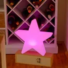 Polyethylene Solar or LED Star Design Table Lamp - Ringostar Viadurini
