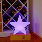Polyethylene Solar or LED Star Design Table Lamp - Ringostar Viadurini