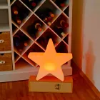 Polyethylene Solar or LED Star Design Table Lamp - Ringostar Viadurini
