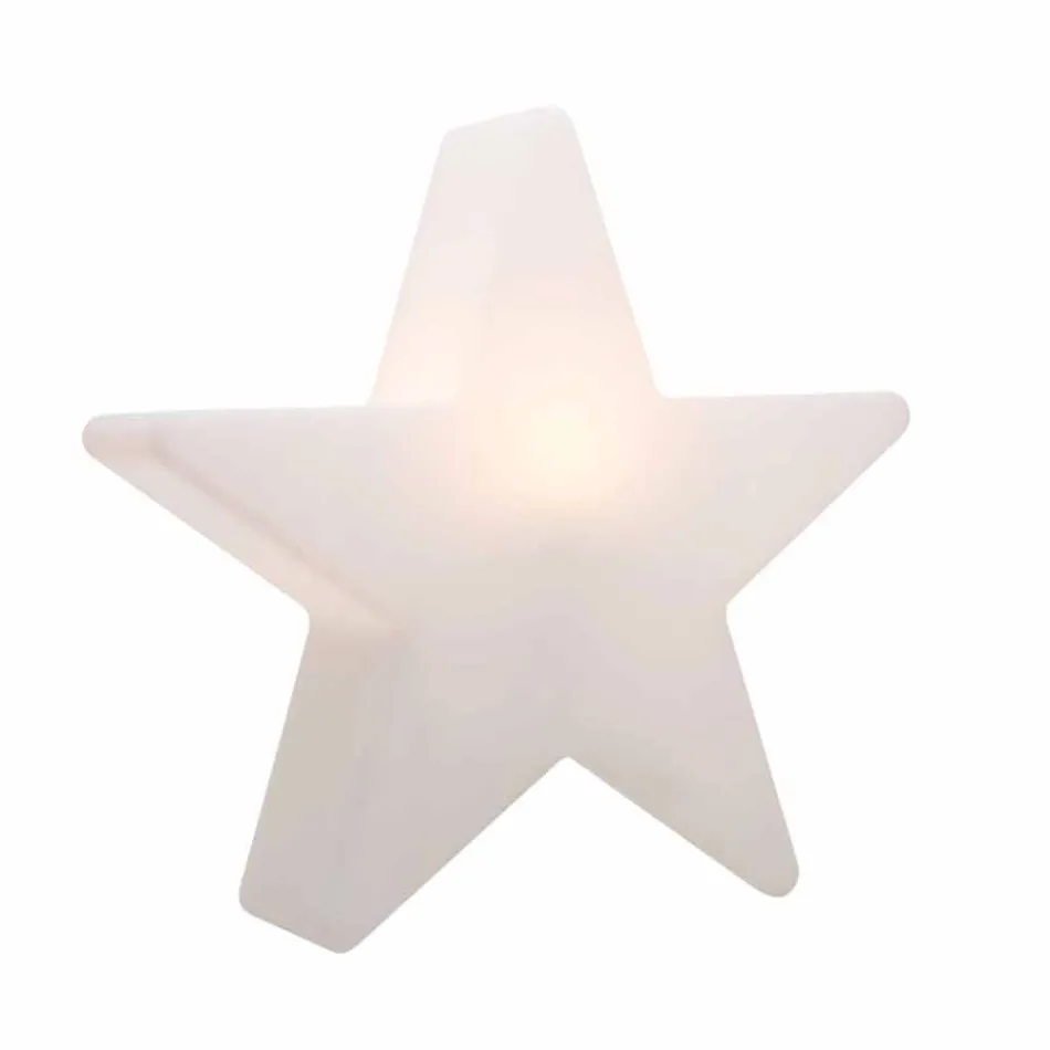 Polyethylene Solar or LED Star Design Table Lamp - Ringostar Viadurini
