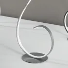 LED Floor Lamp with Design-Clack Painted Metal Structure Viadurini