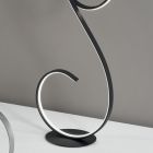 LED Floor Lamp with Design-Clack Painted Metal Structure Viadurini