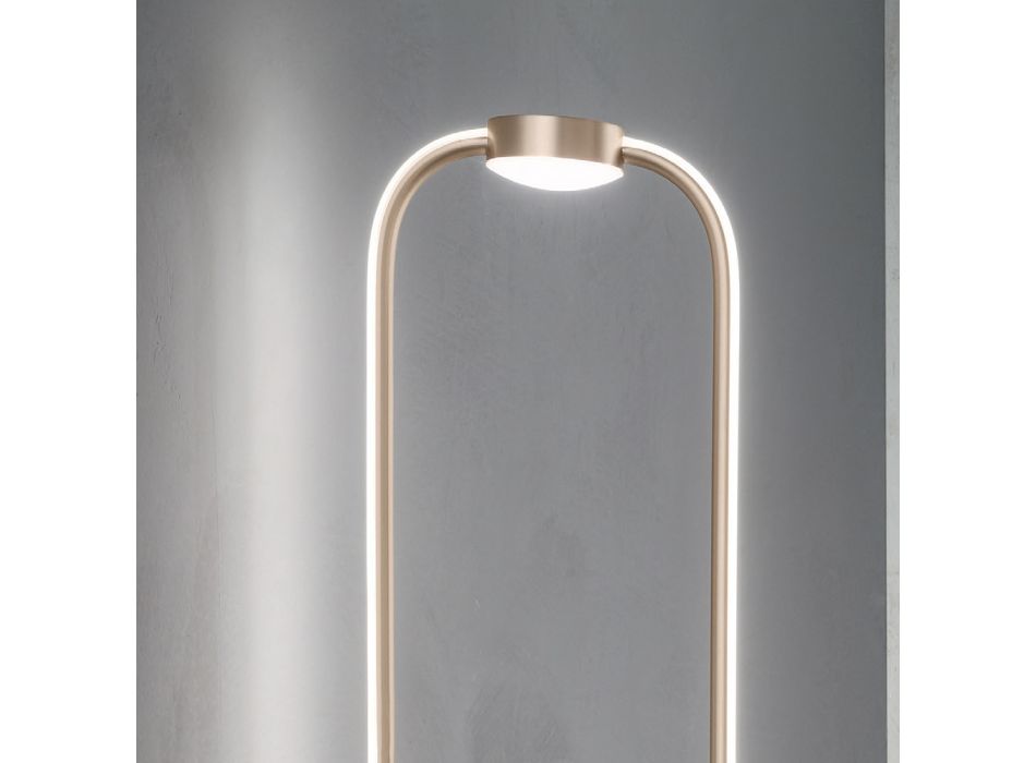 Dimmable LED Floor Lamp with Metal Structure - Aladdin Viadurini