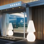 Led Floor Lamp in White Polyethylene Made in Italy - Alvarez Viadurini
