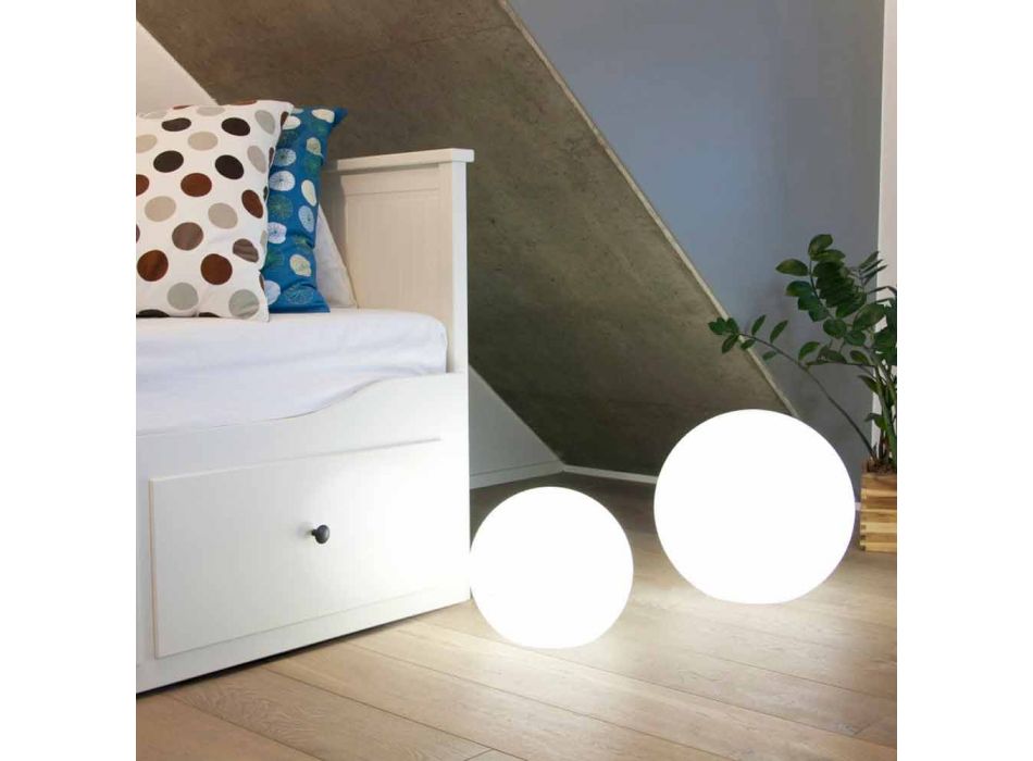 Colorful Modern Design Sphere Floor Lamp, Different Sizes - Globostar Viadurini